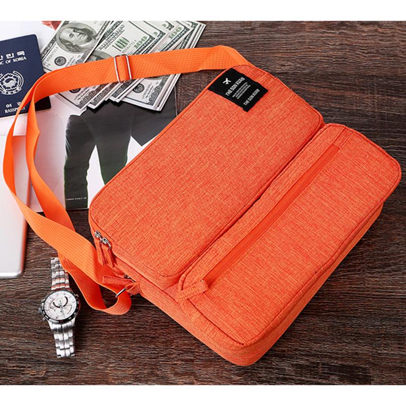 Large Capacity Multi-layer One Shoulder Messenger Bag Business Travel Work Commute Daily Storage Bag