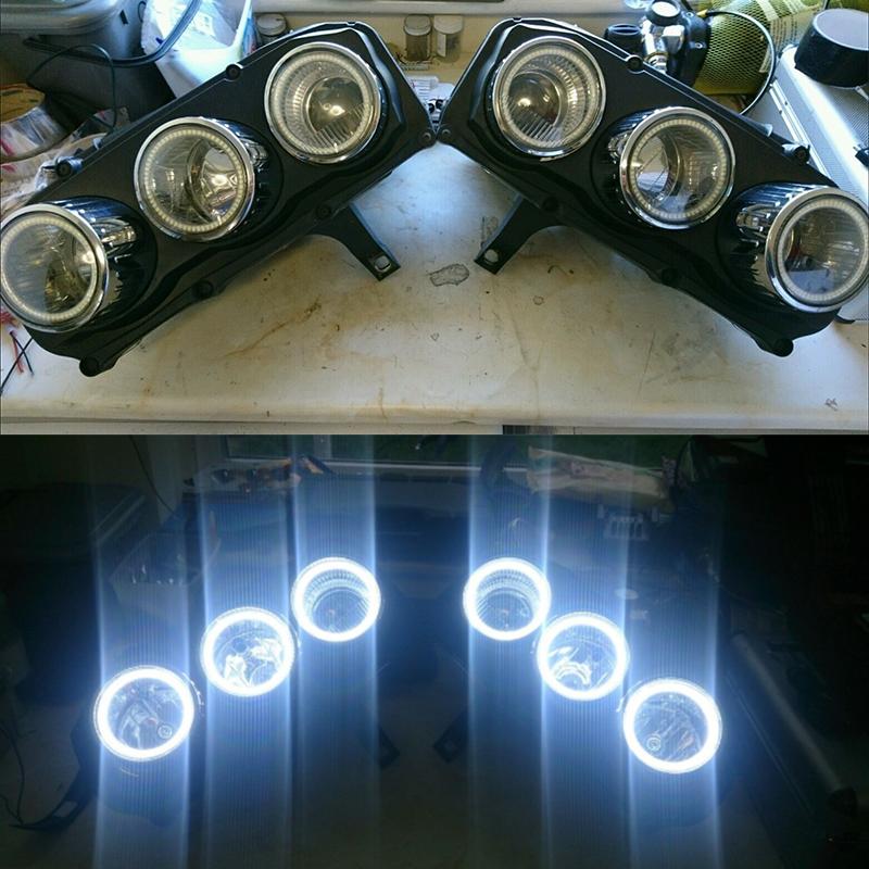 6 шт. Супер яркий белый цвет 3528 SMD светодиодный комплект 'Ангельские глазки' дневные ходовые огни DRL для Alfa Romeo 159 2005-2011 Автомобильный стайлинг