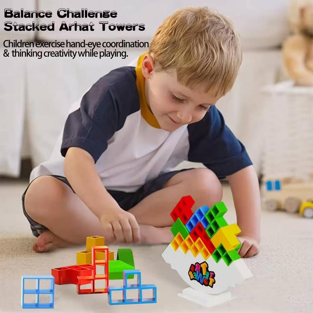 Нетоксичные башни Тетрис Балансирующие stacking-игрушки Детские кубики Балансирующая башня Настольная игра Умные Балансирующие stacking-игрушки для детей