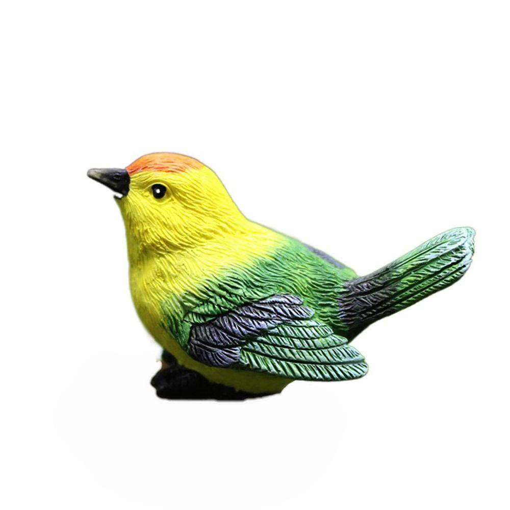 Многоцветные миниатюрные фигурки птиц, многоразмерная имитация воробья, модель для улицы и дома