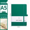 A6 Color Elastic Band Portable Notebook - Student Memo with Skin-Feel Leather Pocket Design