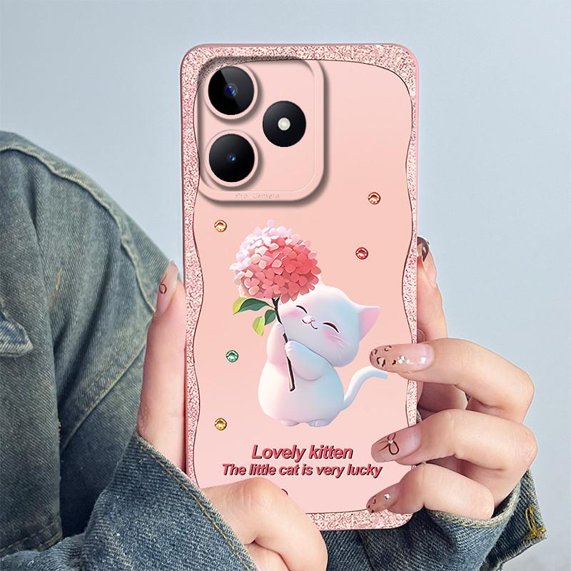 Для Realme C51 RMX3830 C53 Note 50 RMX3834 Чехол для телефона Funda Мягкий силикон Сладкий Расписной Красивый Печатный Защитный Чехол Coque