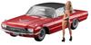 Hasegawa 1966 American Coupe Type T Girls Figure Plastic Model SP441 1/24 w/Blonde