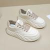 White Shoes for Women New Spring and Autumn Ins Tide All-Match Thick Bottom Board Shoes Increased by Running Leisure Sneaker