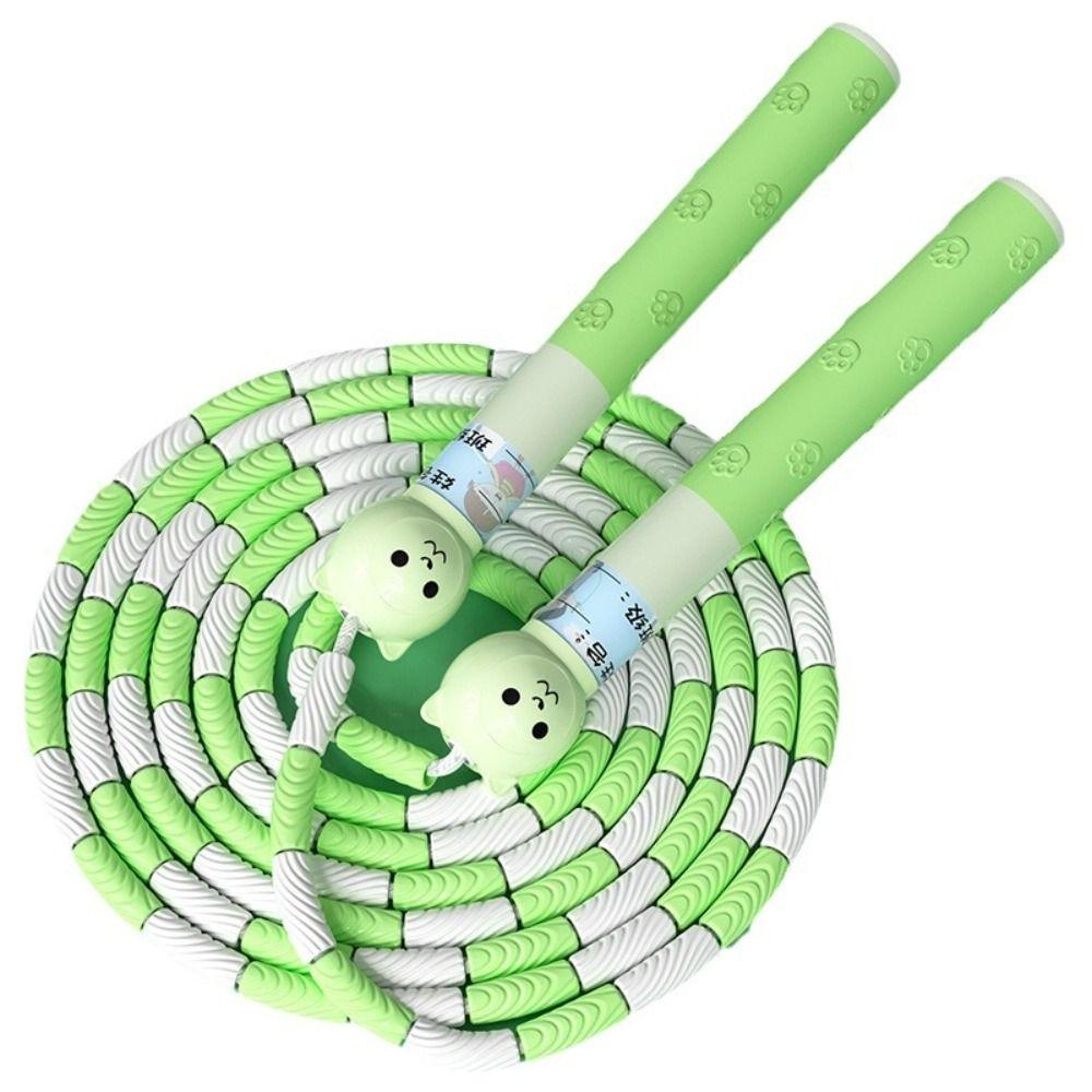 Anti-Skid Segmented Fitness Jump Rope 2.8m Sports Rope Soft Bead Skipping Rope  Children