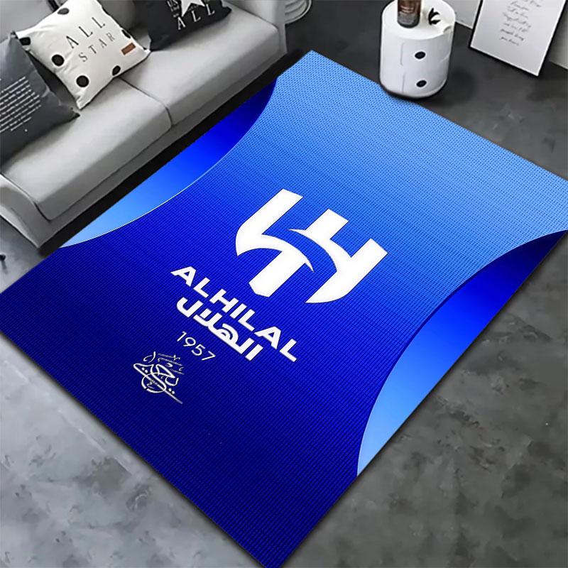 Al-Hilal Saudi FC Carpet Rug for Living Room Bedroom Home Sofa Decoration,Kids play Non-slip Floor Mat