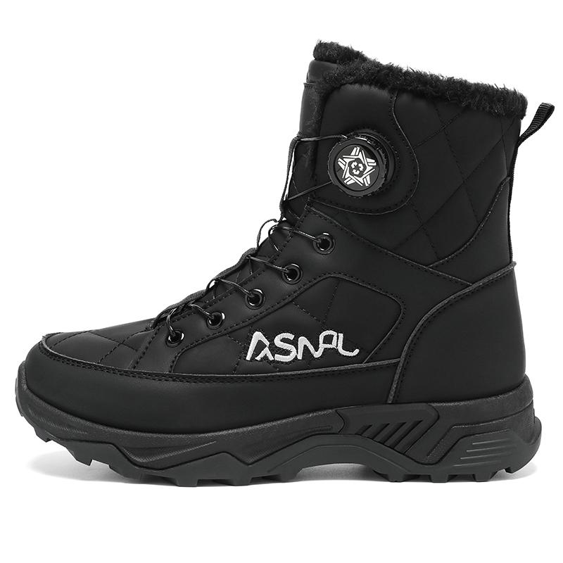 TUINANLE Высококачественные мужские зимние ботинки Теплые плюшевые зимние ботинки Уличные зимние ботинки Женские Нескользящие ботинки на платформе