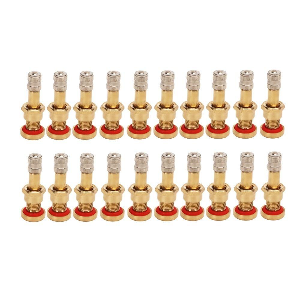 10PCS/20PCS Anti-Rust Truck Valve Stems Brass Material Tubeless Truck Valve Stem Tire Shop