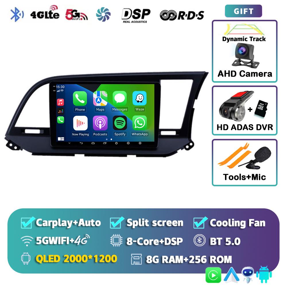 Android 14 Carplay Car Radio For Hyundai Elantra 6 2015 2016 2017 2018 GPS Navigaion Multimidia Video Player Stereo Head Unit 4G