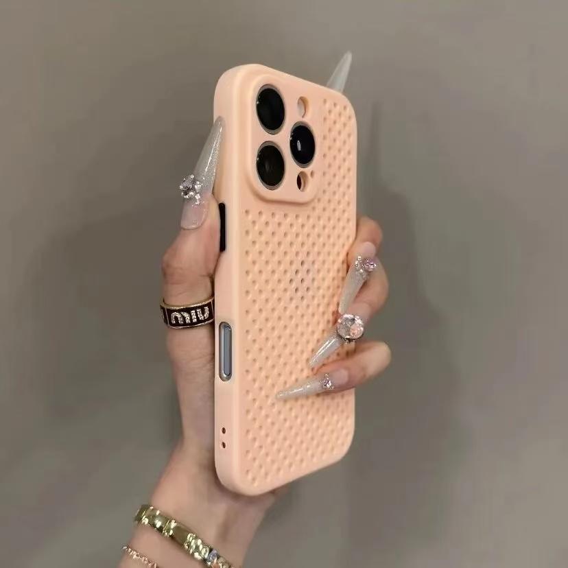 Роскошный сетчатый чехол из ТПУ с теплоотводом для iPhone 16 E 15 14 Puls 13 12 11 Pro Max лаконичный красивый чехол для телефона