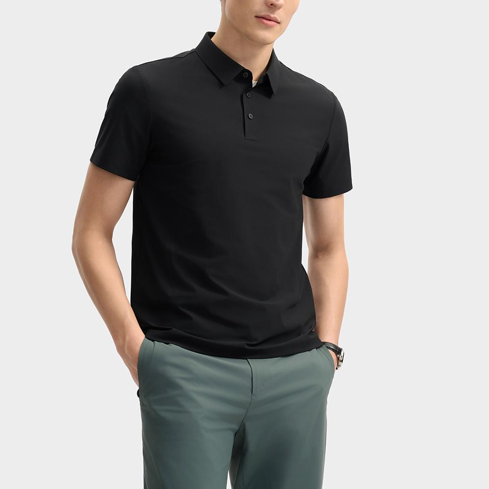 New FILA Polo Shirt Men's Jet Black BK F11M522109F-BK