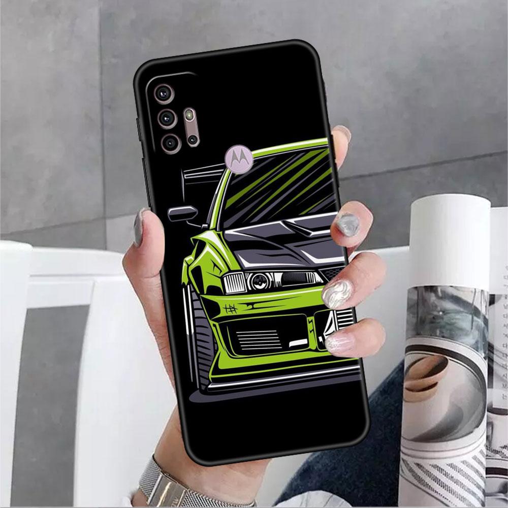 Мягкий чехол с изображением японских спортивных автомобилей JDM для Motorola G60 G30 Edge 20 30 G22 G9 Play G52 G8 G9 Power G50 One Fusion, чехол для телефона