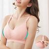 Бюстгальтер для беременных и кормящих женщин, сплошной цвет, беспроводное нижнее белье для грудного вскармливания