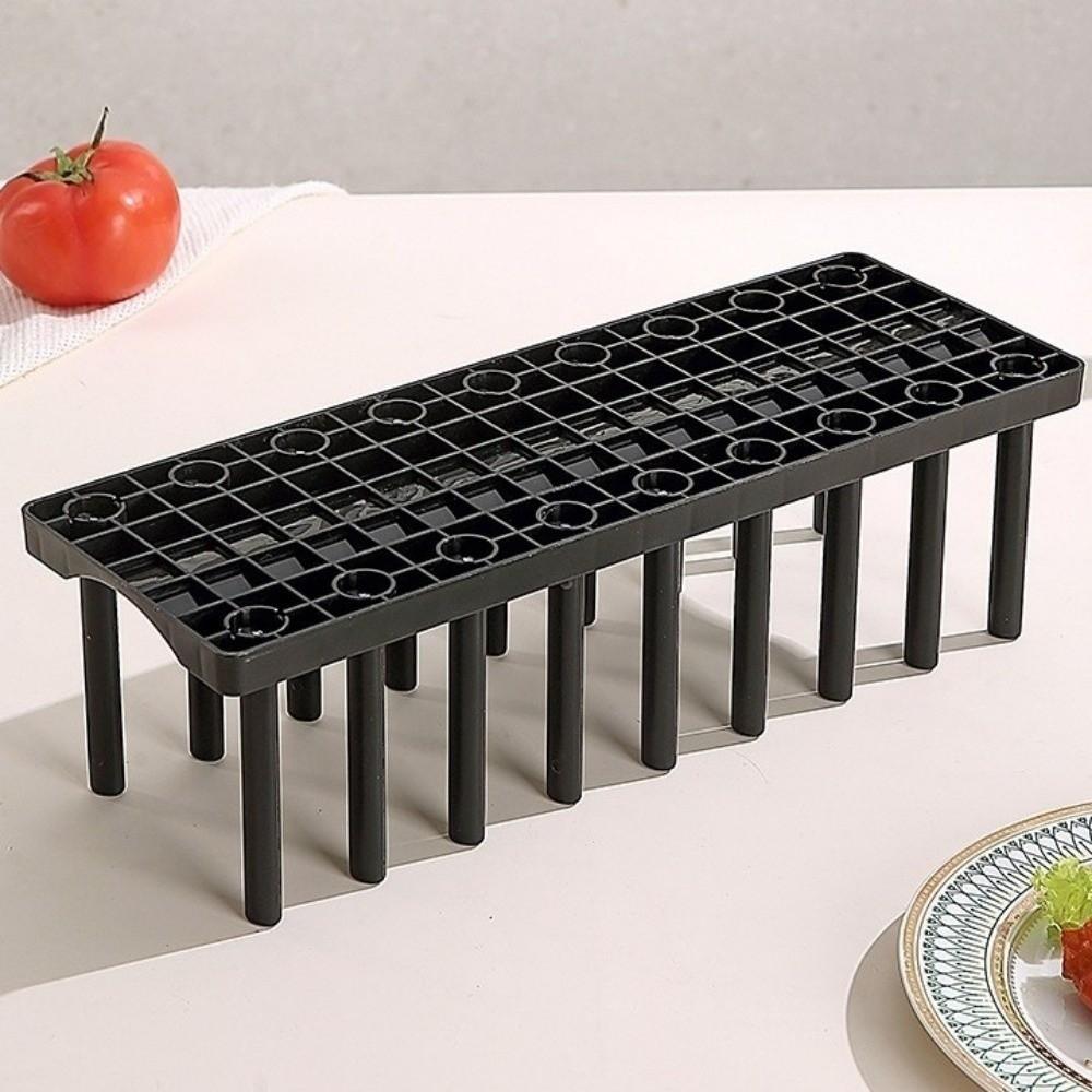 Adjustable Pot Lid Rack Plastic Cutting Board Holder Multi-functional Dish Drying Rack Countertop