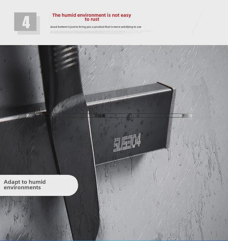 Магнитная подставка для ножей - настенное крепление без перфорации из нержавеющей стали 304 для хранения на кухне