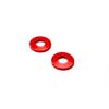 Red Aluminum Decorative Door Lock Knob Covers For Mercedes C E S GLC GLE Class