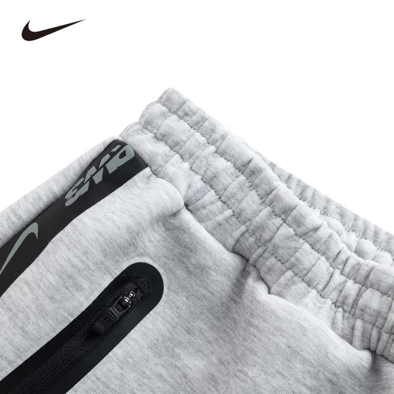 Nike Длинные брюки Серия для тренировок Эластичный пояс Стильная вставка Жемчужно-синий Камень Южный Молодежь Детские брюки N32432044GS-002