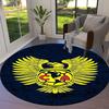 Club America Round Area Rug,Carpet Rug for Living Room Bedroom Sofa Playroom Decor,Non-slip Floor Mat