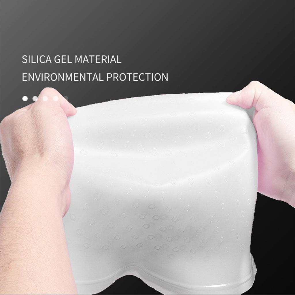 Шапочка для мелирования волос силиконовая салонная шапочка для окрашивания волос инструмент для парикмахерского стайлинга прозрачно-белая