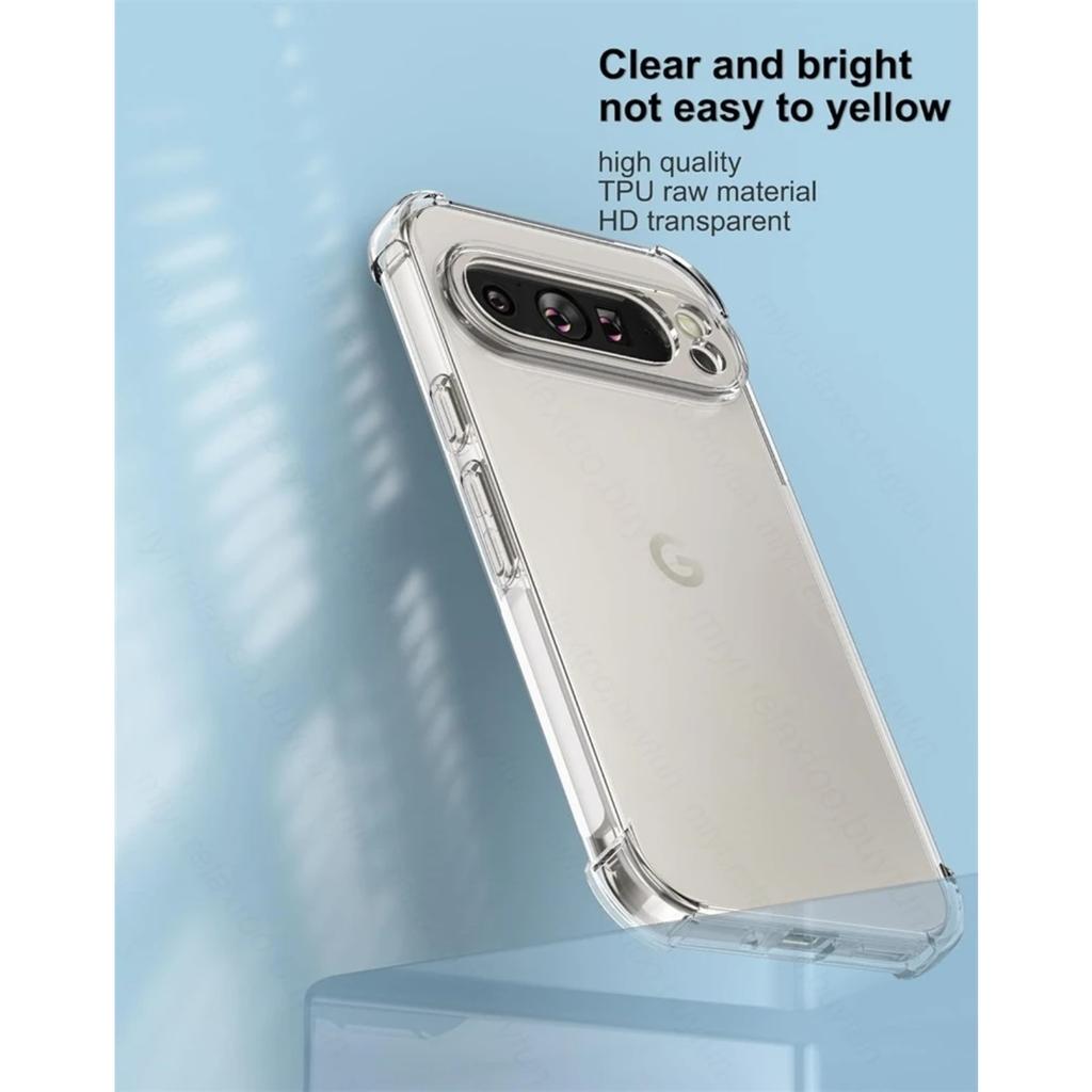 Роскошный прозрачный силиконовый мягкий чехол для Google Pixel 9 Pixel 9 Pro Pixle 9 9 Pro 9 Pro XL 2024 прозрачный тонкий мягкий противоударный защитный чехол из ТПУ