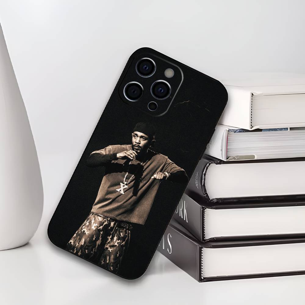 Чехол для телефона K-kendrick L-Lamar Для iPhone 17,16,15,14,13,12,11 Plus,Pro Max,XS,Мягкий черный чехол
