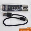 Прозрачный USB 3.1 корпус для M.2 NGFF SSD