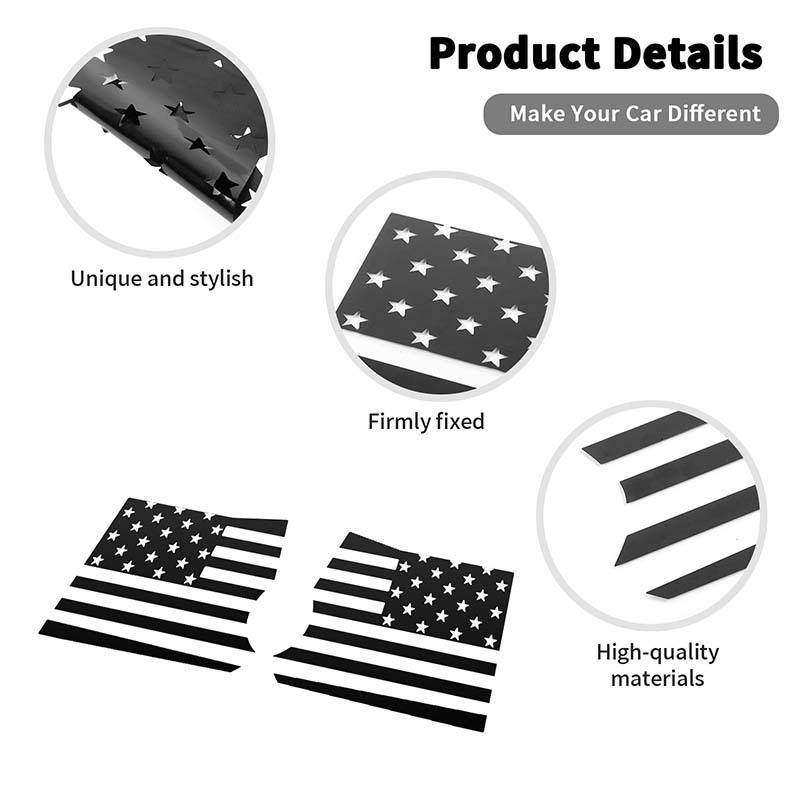 Car Rear Leaf Board Stickers Rear Fender Decoration Trim Decal Sticker For Ford Mustang 2015 Up Car Exterior Accessories