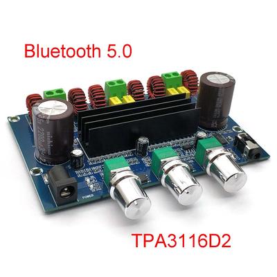 2*50 Вт + 100 Вт Bluetooth 5,0 двойной TPA3116D2 плата усилителя мощности сабвуфера 2,1 канала TPA3116 аудио стерео эквалайзер AUX Amp