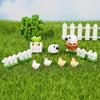 Fence Micro-landscape OrnamentsCute Chicks Succulent Garden Landscaping Decorations and Sheep