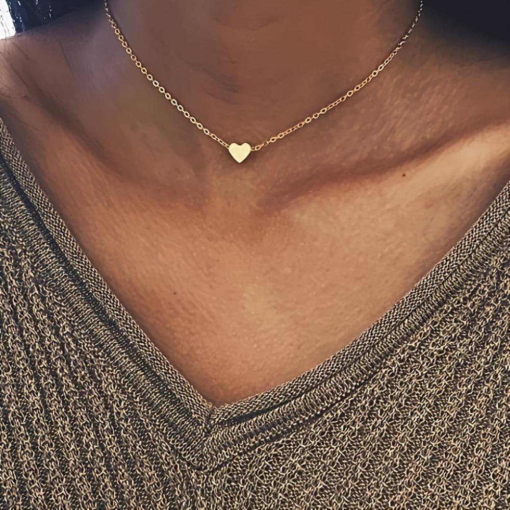Elegant Rhinestone Butterfly Pendant Necklace Simple Thin Metal Chain Choker Necklace Women's Trendy Party Neck Jewelry