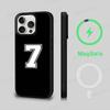 Number Football Phone Case Magnetic Case For iPhone 17 16 15 14 13 12 11 For Magsafe Wireless Charge Cover