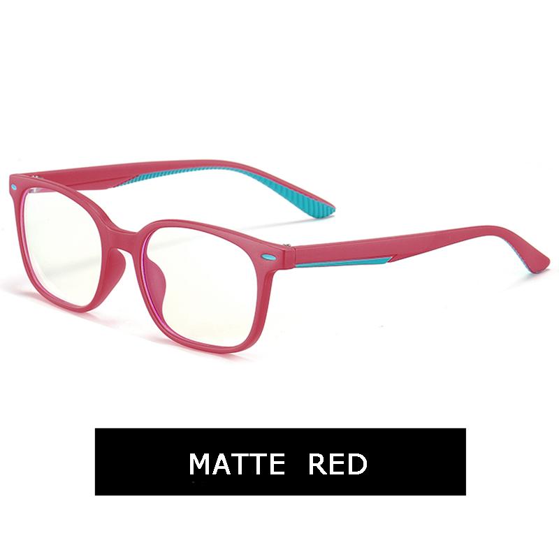 Maxjuli Молодежные очки для блокировки синего света для мальчиков и девочек, квадратные, с заклепками, гибкая резиновая оптическая оправа, очки, УФ 6604