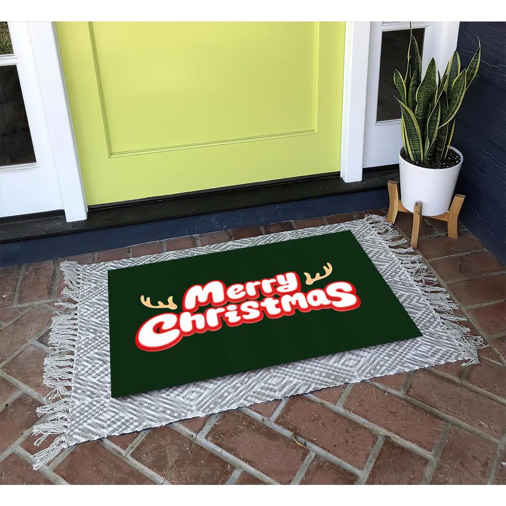 Christmas Gift Doormat Rubber Bathroom Kitchen Mat Garden Garage Door Floor Mat Non-Slip Carpet Entrance Rug
