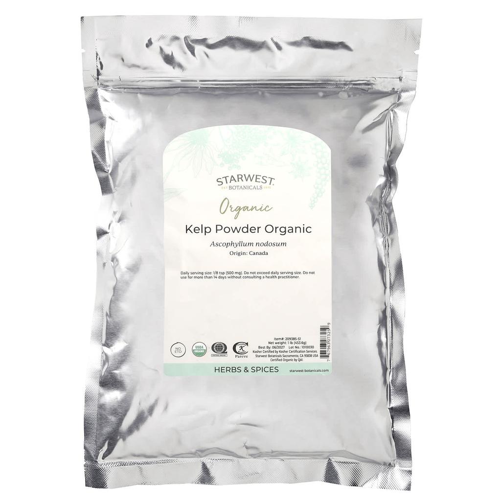 Organic Wakame Powder, 453.6 G (1 Lb)