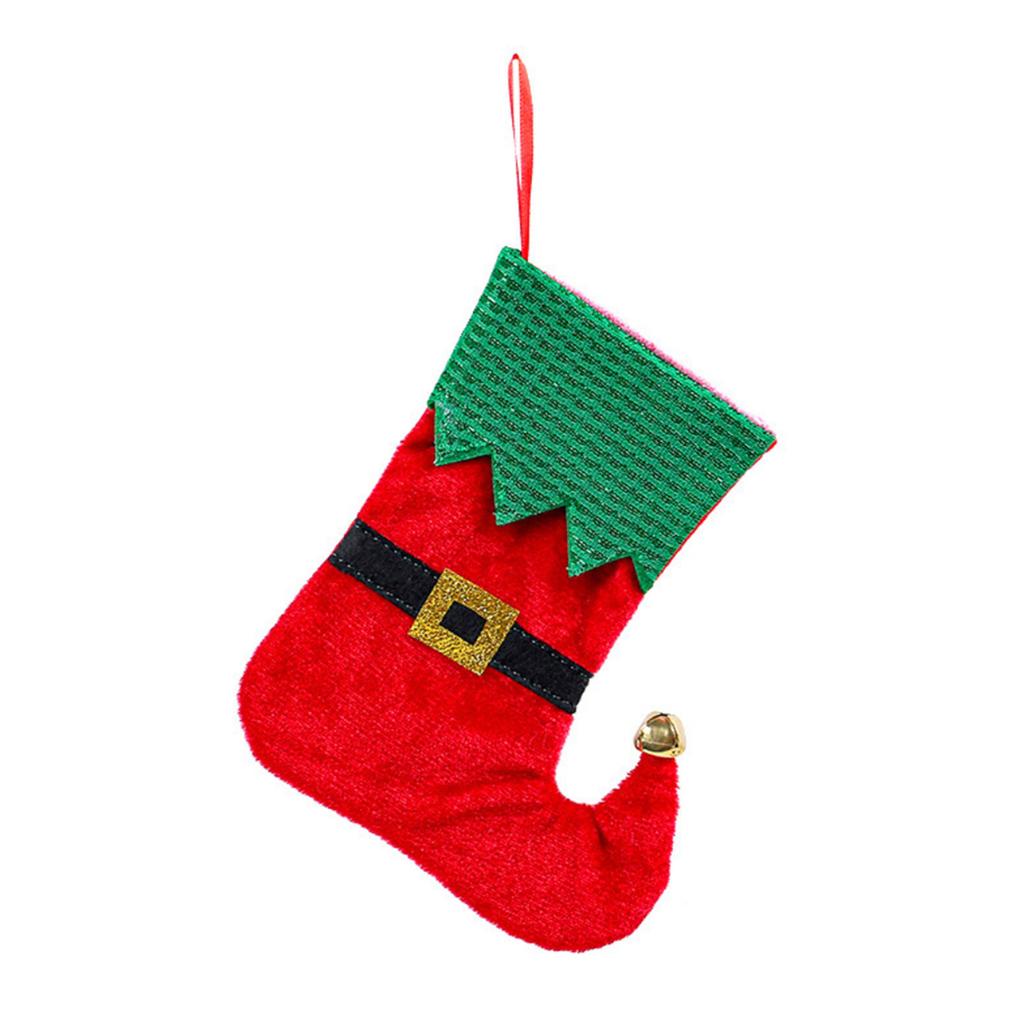 Рождественская атмосфера украшение Санта Рождественский носок подарочный мешок мешок для конфет