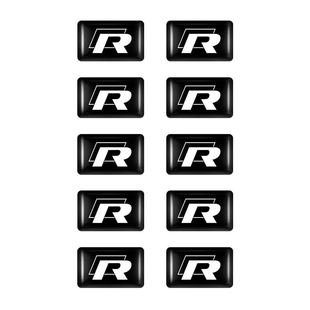 T2710/20/50Pcs 3D Fashion Car-Styling Body Waterproof Epoxy Resin Logo Sticker For Volkswagen GTI Golf Tiguan Passat Magotan Jetta 