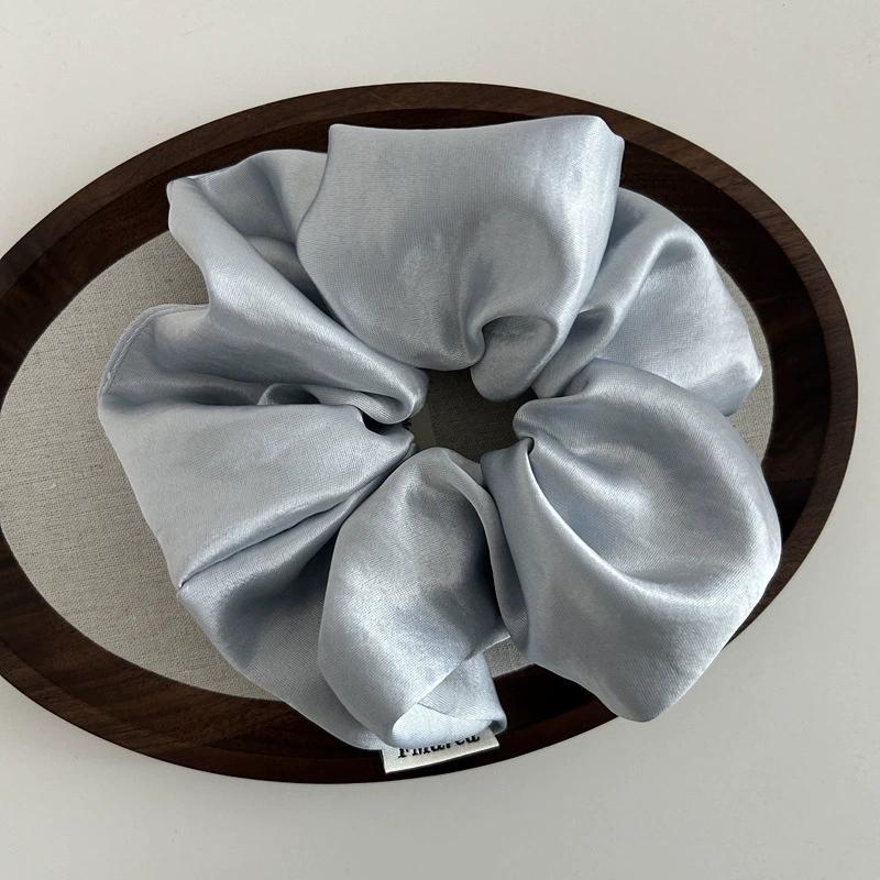 Корея большие шелковые резинки для волос для женщин эластичные синие резинки для волос для девочек большие резинки для волос атласные резинки аксессуары для волос