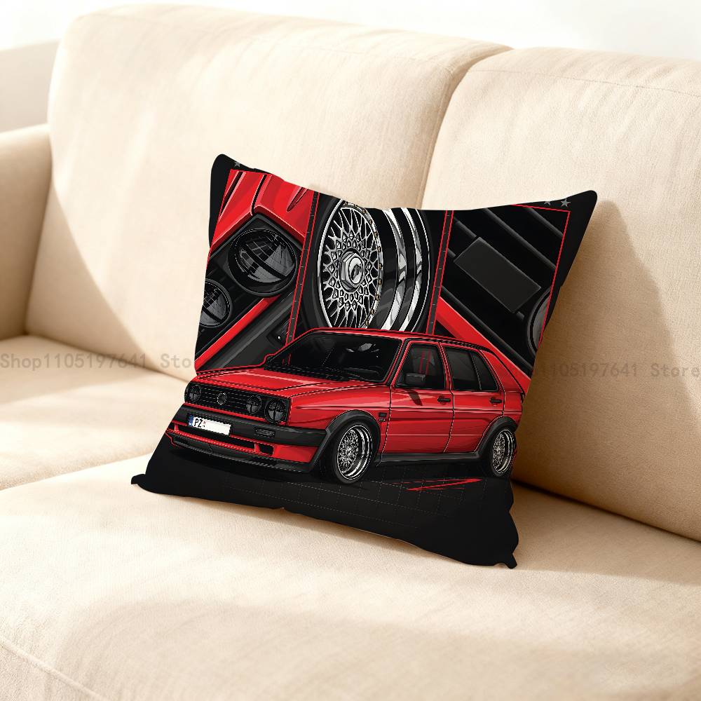G-Golf G-GTI Чехол для автомобильной подушки Плюшевые чехлы для подушек Домашний декор Чехол для подушки для дивана кровати стула гостиной
