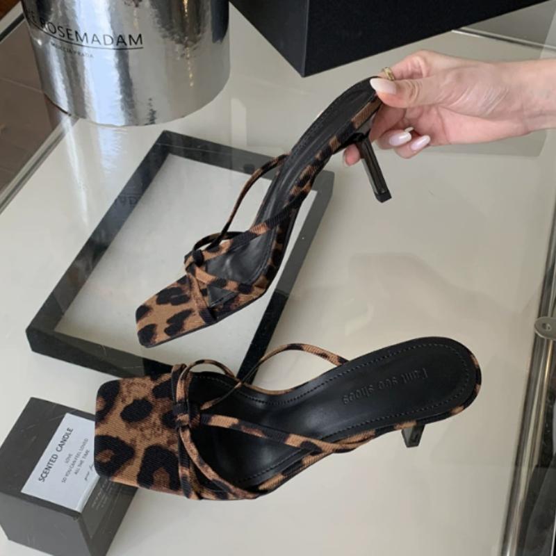 Fashion 2025 New Summer Women Clip Toe Slippers Fashion Dress Slide Shoes Ladies Elegant High Heel Footwear