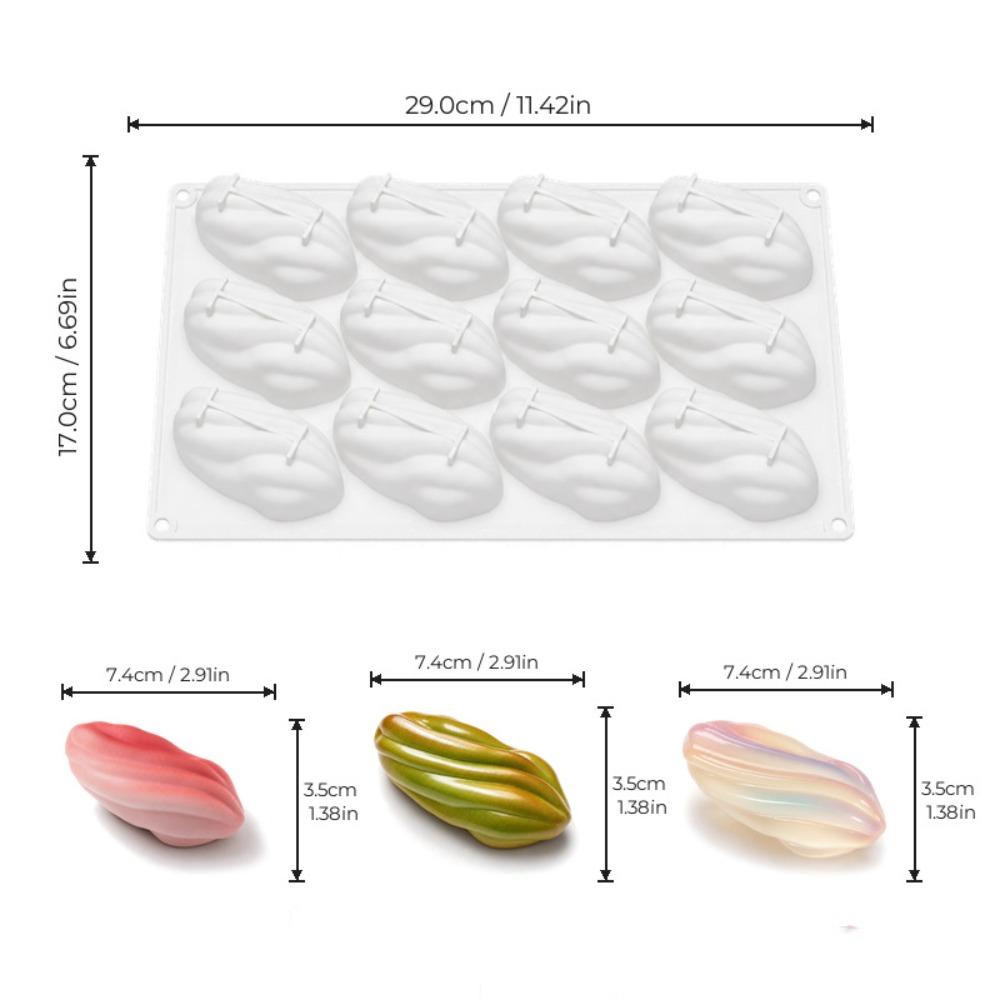 3D Mousse Cake Mold Flexible French Dessert Mold Dishwasher Safe Jelly Pudding Mold Kitchen