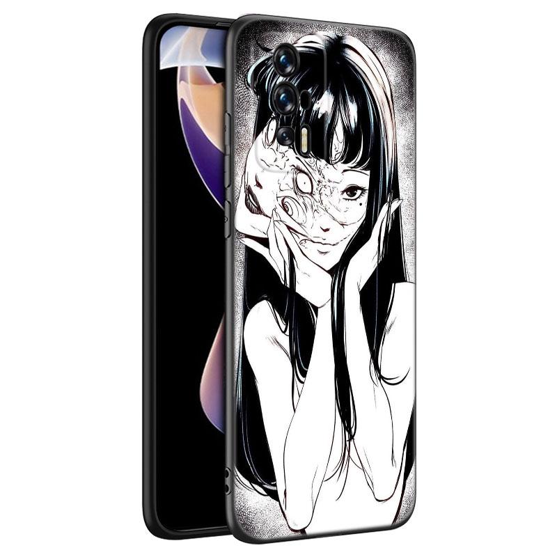 Japanese Horror Manga Black Phone Case For Xiaomi Redmi 7A 8A 9A 10A 11A 9C 10C 12C 13C 11 Prime A1 A2 Plus 12 4G Note 9T 12R
