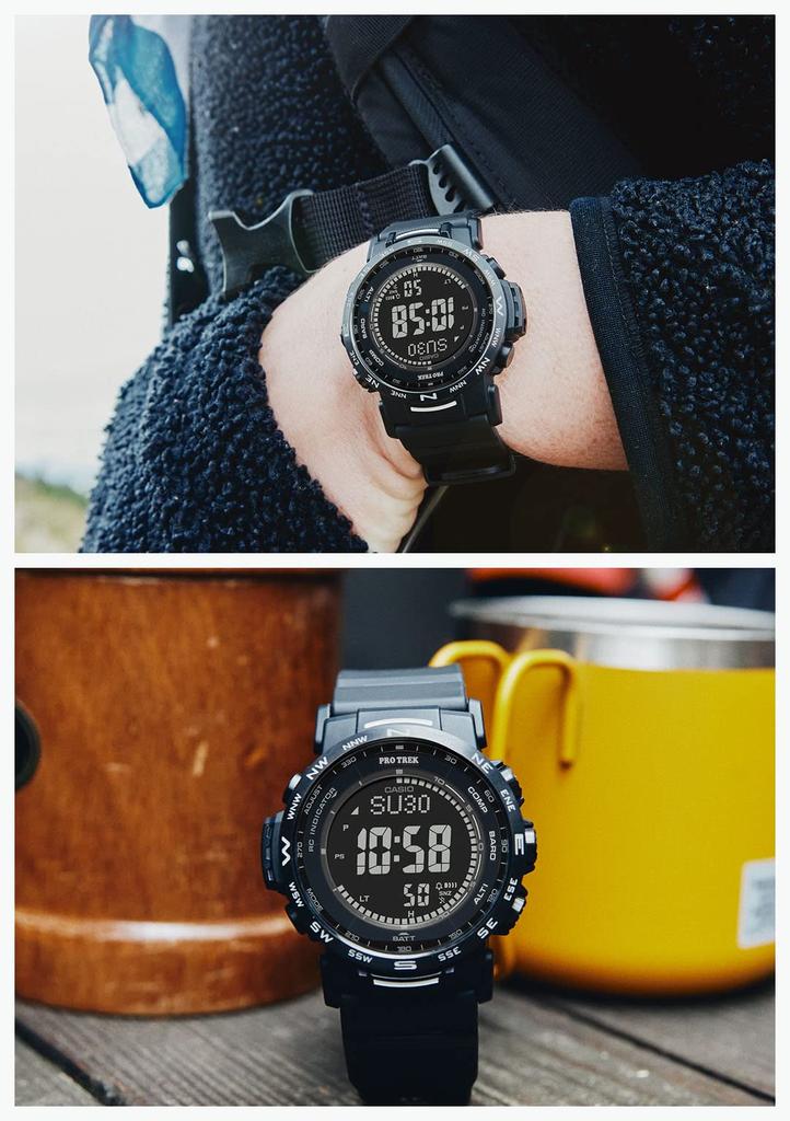 PROTREK Часы Climber Line Solar Пластик из биомассы Полностью черные [Casio] [] Радиоуправляемые PRW-35Y-1BJF Мужские