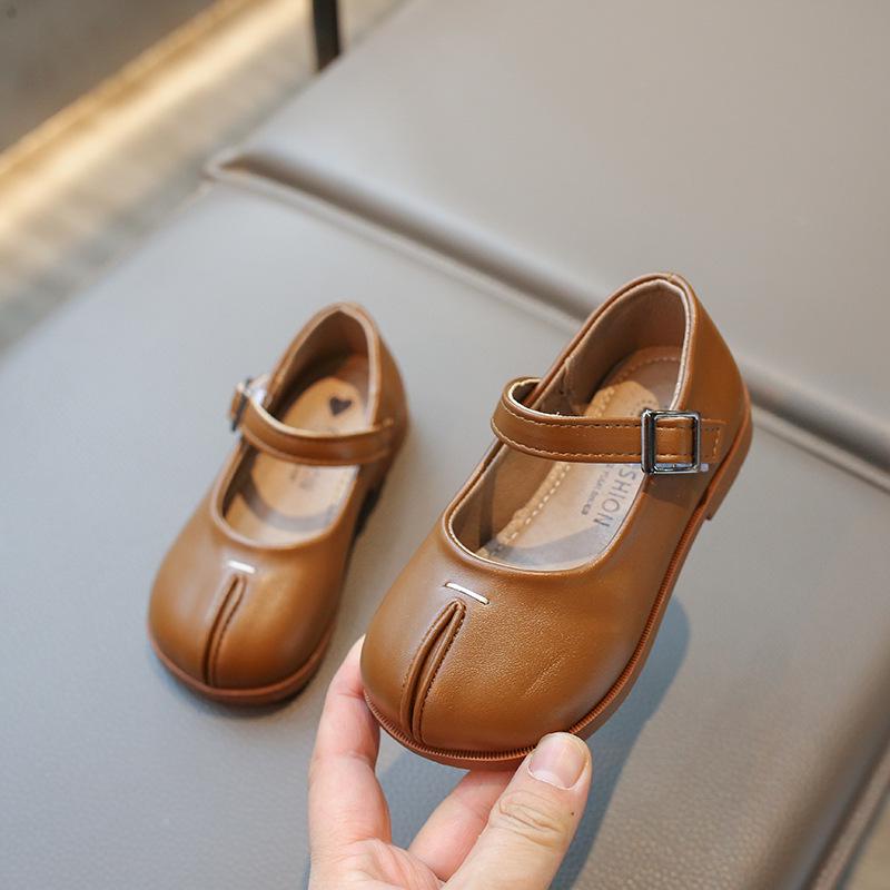 Весна/Осень 2026 Девочки Принцесса Низкий Вырез Кожаные Туфли - Мягкая Подошва и Универсальные