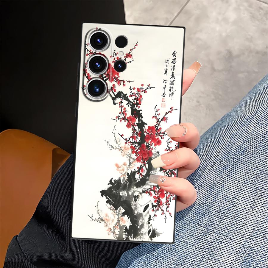 Мягкий чехол для телефона для Samsung Galaxy S21 FE S20 S9 S10 S26 S25 Edge S23 Ultra S24 Plus Note 8 9 10 20 Простой Ретро