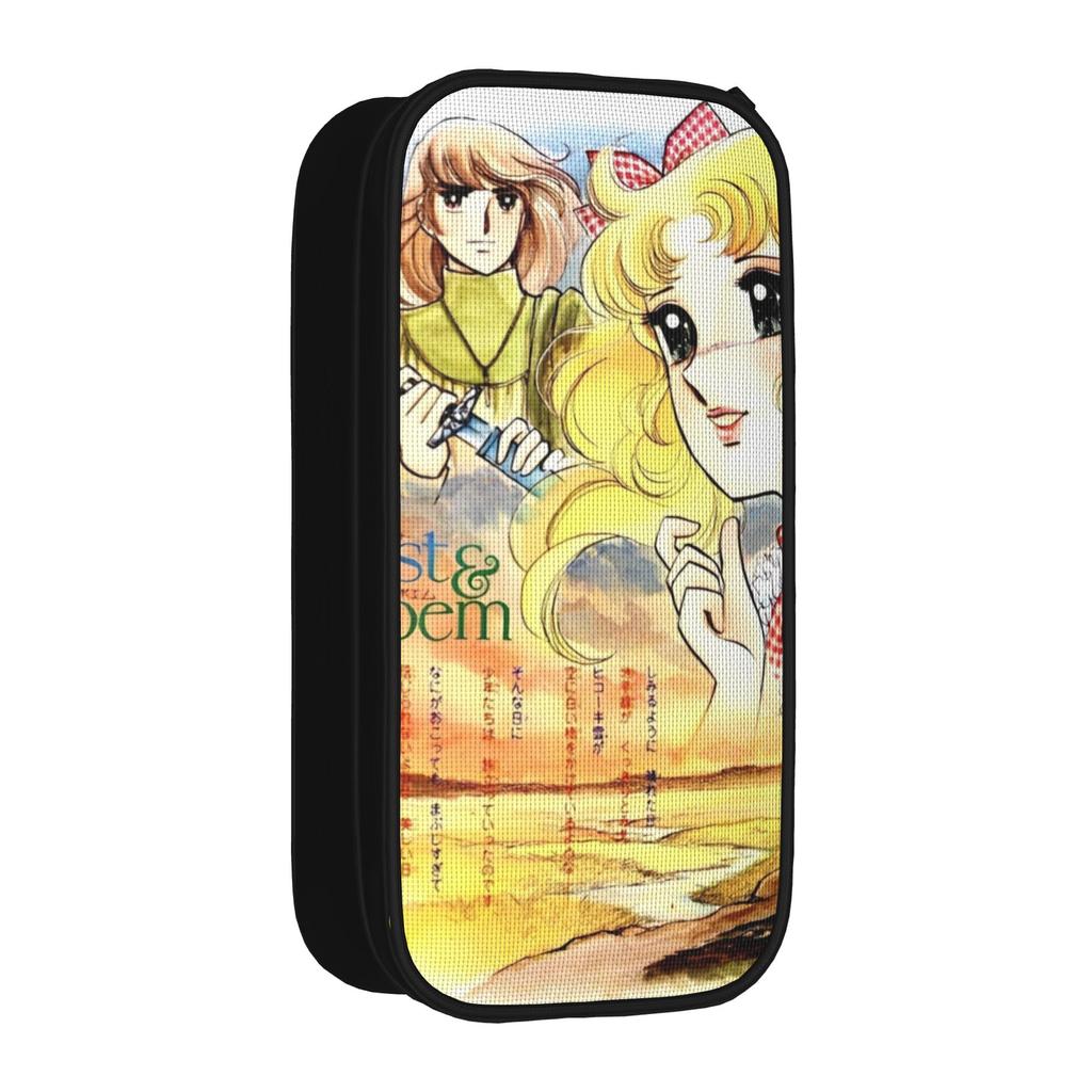 Cute Candy Candy Manga Anime Cute Pencil Case Kawaii Japanese Pencilcases Pen Box Big Capacity Bags School Supplies Stationery