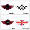 For Mini Cooper F55 F56 R55 R60 Universal For Car Steering Wheel Panel Decals 3D Center Interior Epoxy Stickers Auto