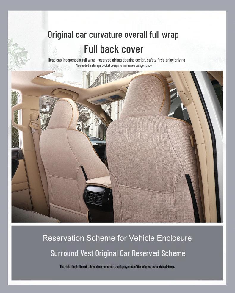 Prado 2700/4000 All-Season Linen Car Seat Cover Cushions