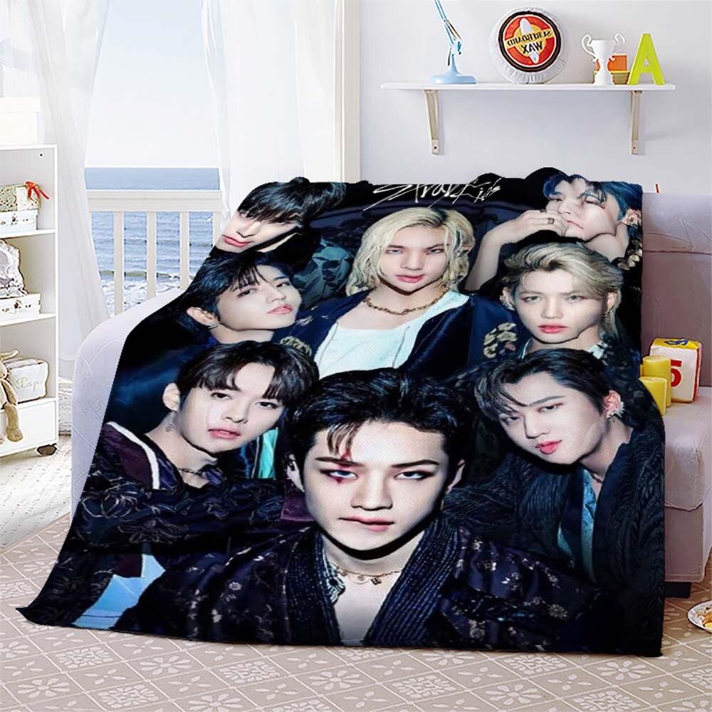 Бродячее детское одеяло, мягкий чехол для дивана, одеяло Kpop Singer, фланелевое одеяло, легкие теплые одеяла для кровати, дивана, спальни