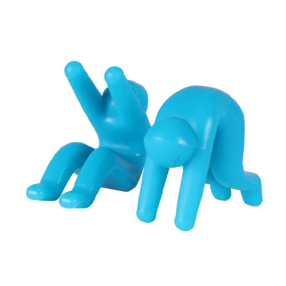 2шт силиконовый держатель для крышки кастрюли в форме человека, подъемник для пробки, прочный держатель для крышки, гаджеты