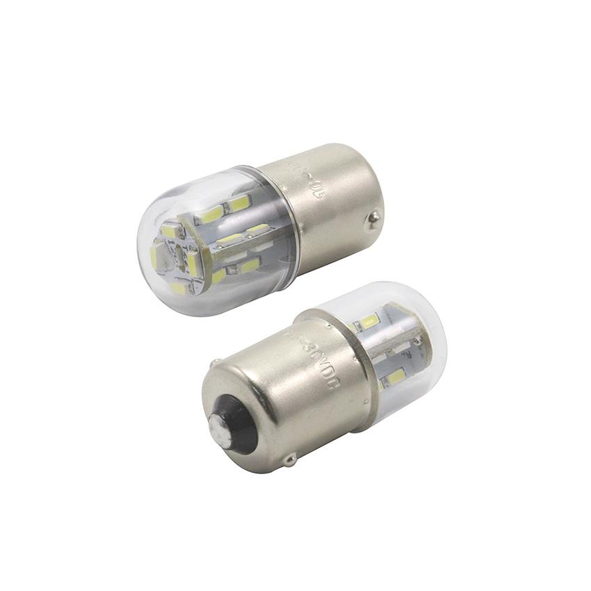 2pcs Motorcycle Led Lights 1156 BA15S G18 R5w R10W 6V 12v 24V Auto Bulbs Equipment Indicator 2W Chips Signal Lamp Dome Lights 6